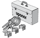 Ручной инструмент Uponor Q&amp;E с шестью головками 16-25 мм