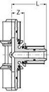 Тройник Uponor MLC композиционный  равнопроходный 16–32 